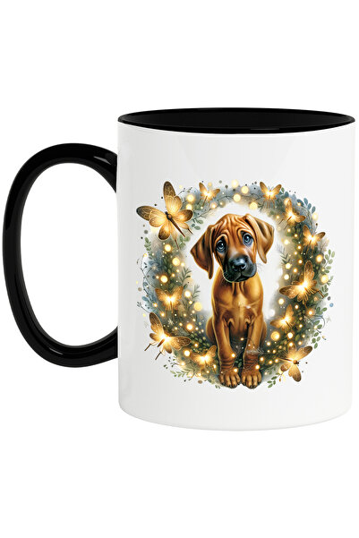 StoryGift Romania Cana cu un catel putin trist | ilustratie | natura | flutur...