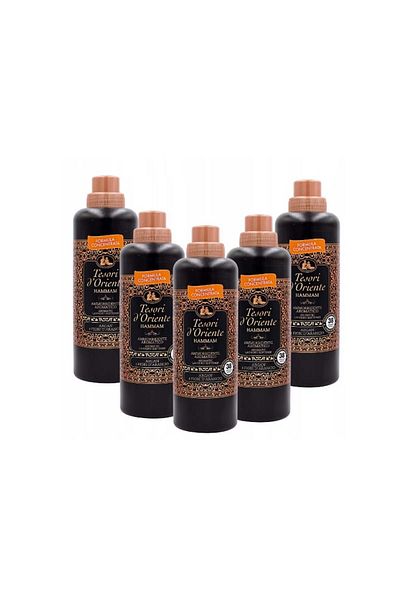 Tesori d'Oriente Set of 5x Hammam Fabric Conditioner 760 Ml, Floral, With Argan Oil