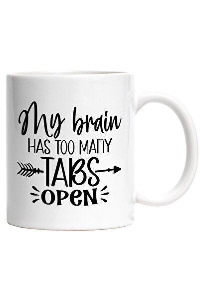 StoryGift Romania Cana cu textul "Creierul meu are prea multe "file/ferestre"...
