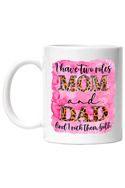 StoryGift Romania Cana cu mesajul "I have two roles: Mom and dad; and I rock ...