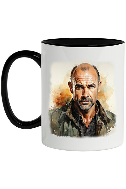 StoryGift Romania Cana Cu Liam Cunningham, Actor Faimos, Seriale TV, Multicolor 330 ml, Ceramica c, Cu Maner Negru