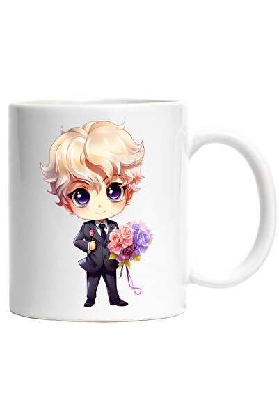 StoryGift Romania Cana cu un baiat la costum | ilustratie | ginere | tine un ...