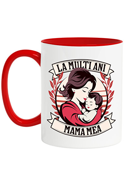 StoryGift Romania Cana la multi ani mama mea femeie cu copil 8 martie, 330ml,...
