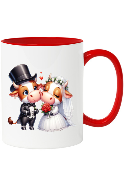 StoryGift Romania Cana cu o vacuta si un taur la nunta | ilustratie | casator...