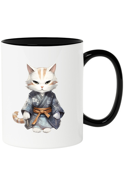 StoryGift Romania Cana cu o pisica furioasa | ilustratie | in vesminte de sam...