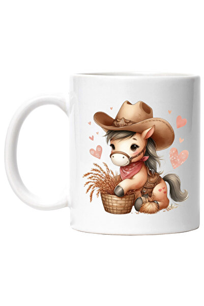 StoryGift Romania Cana cu un calut cu palarie de cowboy | ilustratie | Vestul...