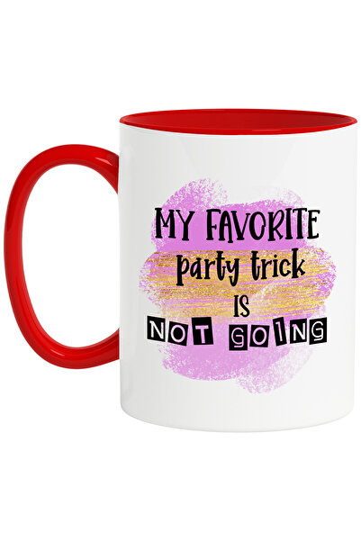StoryGift Romania Cana cu mesajul "My favorite party trick is not going", pet...