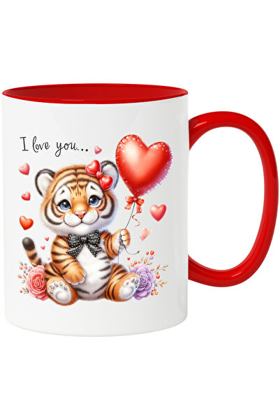StoryGift Romania Cana cu pui de tigru cu mesajul "I love you...", iubire, tr...