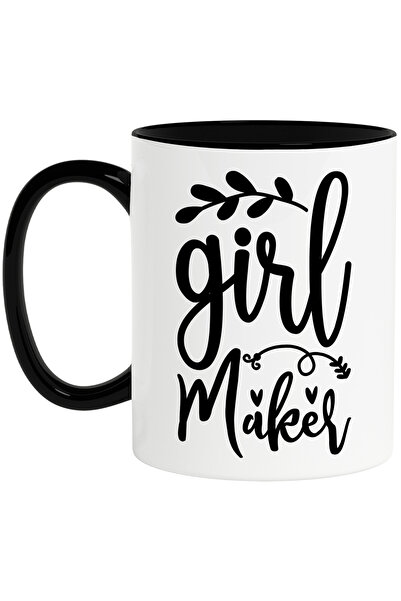 StoryGift Romania Cana cu inimioare si mesajul in limba engleza "Girl maker" ...