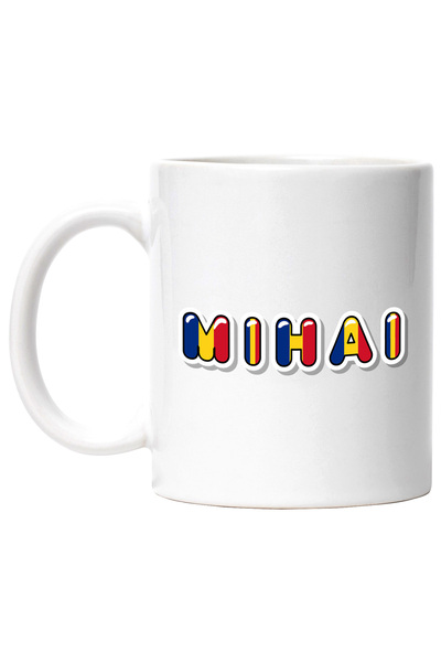 StoryGift Romania Cana Cu Numele Mihai, Romania, Suporter, Steagul Romaniei, ...