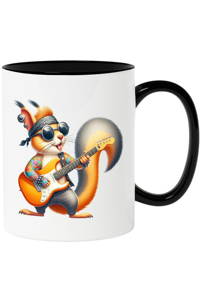 StoryGift Romania Cana cu o veverita care canta la chitara | tatuata | ochela...