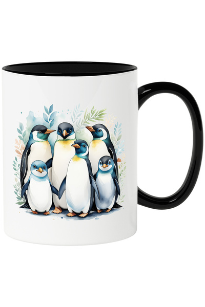 StoryGift Romania Cana cu mai multi pinguini | ilustratie | natura | plante |...