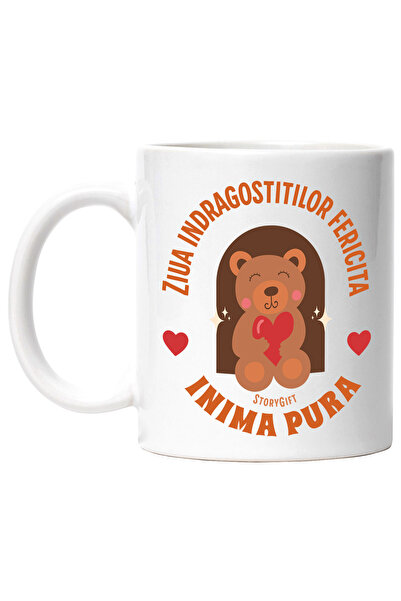 StoryGift Romania Cana Urs de plus cu inima ziua indragostitilor inima , 330m...