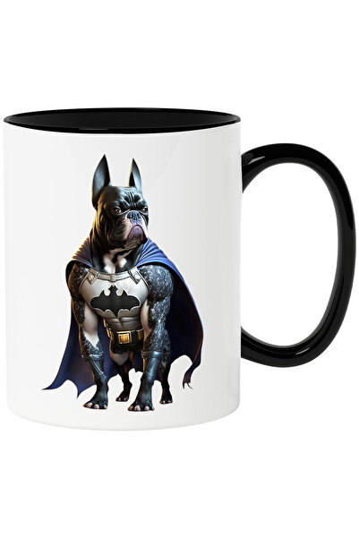 StoryGift Romania Cana cu Portret Caine Supererou, Caine in Custom de Batman,...