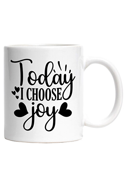 StoryGift Romania Cana cu inimioare si textul "Today I choose joy" - azi aleg...