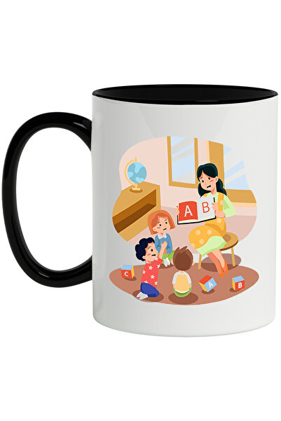 StoryGift Romania Cana Cu Profesor, Scoala, Copii, Abecedar, Multicolor 330 m...