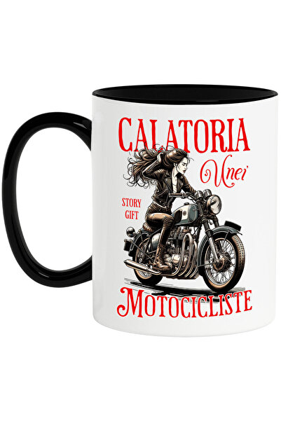 StoryGift Romania Cana cu Fata Atragatoare Motor Vintige Clasic Pasiune Calat...