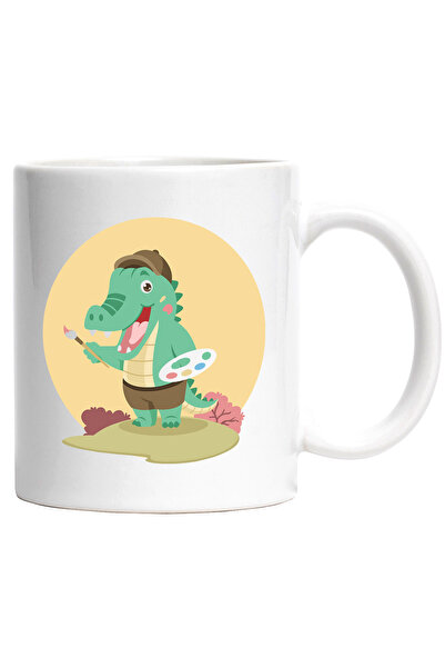 StoryGift Romania Cana Cu Crocodil, Pensula, Artist, Paleta, Multicolor 330 m...