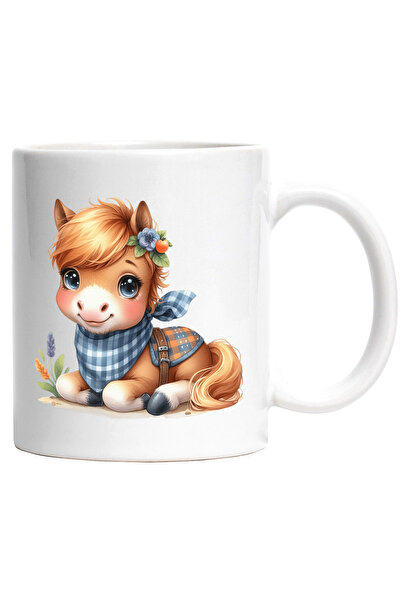 StoryGift Romania Cana cu un calut in Vestul Salbatic | vesel | animal domest...