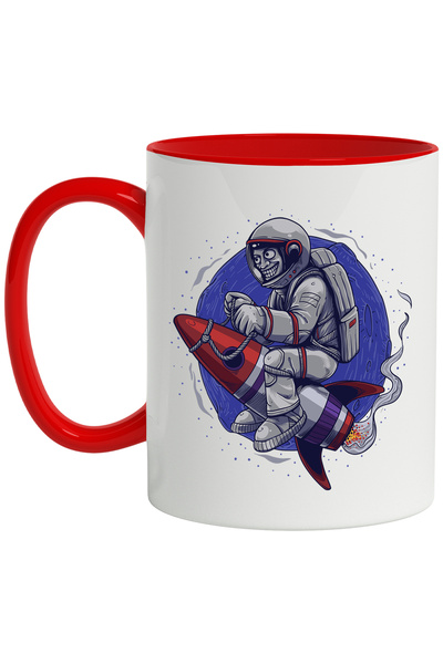 StoryGift Romania Cana Cu Astronaut, Racheta, Spatiu, Calarit, Multicolor 330...