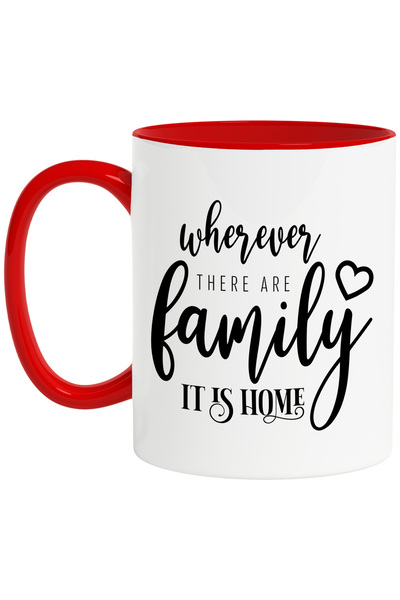 StoryGift Romania Cana cu un mesaj din care reiese ca oriunde este familia, a...