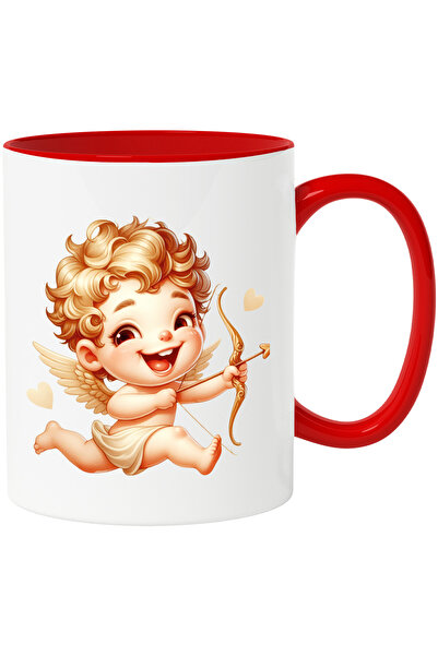 StoryGift Romania Cana cu un bebelus Cupidon care trage cu arcul | ilustratie...