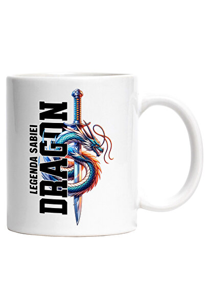 StoryGift Romania Cana Sabie mituri mistice Legenda Sabiei Dragon, 330ml, Cer...