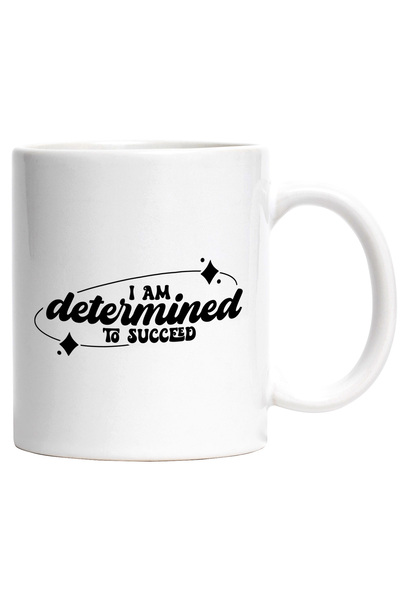 StoryGift Romania Cana cu mesajul "Eu sunt determinat sa am succes" - ambitie...