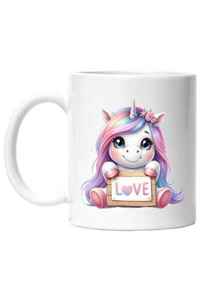 StoryGift Romania Cana cu un unicorn, ilustratie, imbujorata, iubire, Valenti...