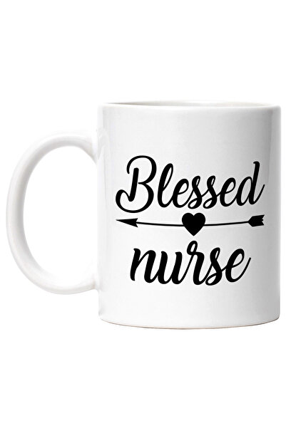 StoryGift Romania Cana cu inimioara si textul in engleza "Blessed nurse" - as...