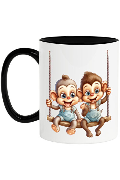 StoryGift Romania Cana cu 2 maimute care se dau in leagan | ilustratie | amic...