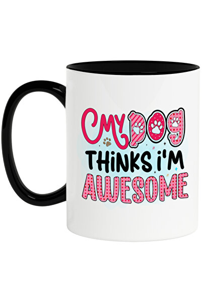 StoryGift Romania Cana cu mesajul "My Dog Thinks I'm Awesome", caine, animal ...