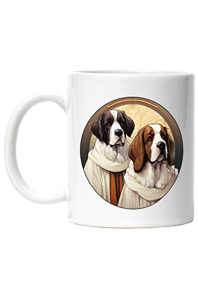 StoryGift Romania Cana cu 2 caini imbracati cu haine de epoca, ilustratie, se...