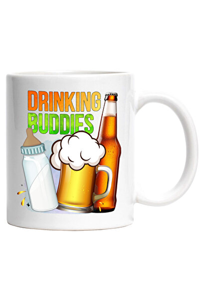 StoryGift Romania Cana cu mesajul "Drinking buddies", bautura, alcool, bere, ...