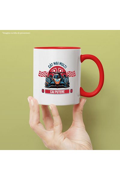 StoryGift Romania Mug as many horsepower as possible speed racing car formula 1, 330ml, Ceramic c, Cu, STG