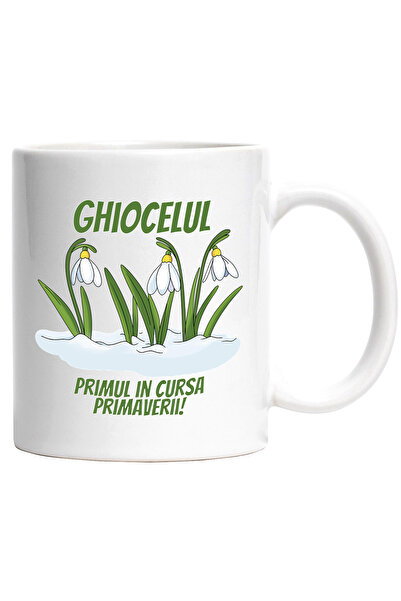 StoryGift Romania Cana ghiocelul primul in cursa primaverii floare , 330ml, C...