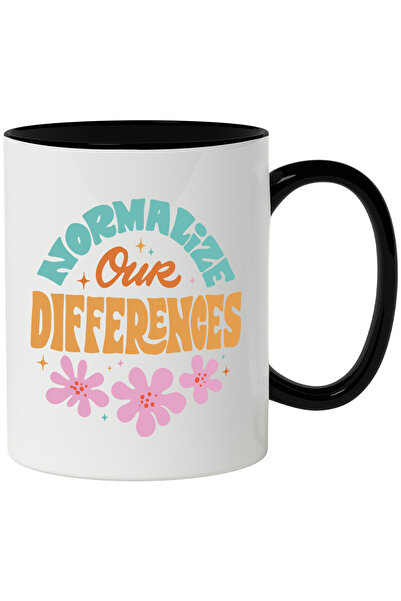 StoryGift Romania Cana Cu Mesaj In Engleza Normalize Our Differences, Flori, ...