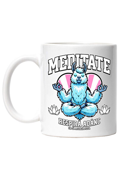 StoryGift Romania Cana Meditate Lama respira adanc o sa vina pizza,, 330ml, C...