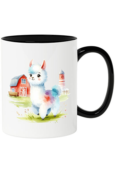 StoryGift Romania Cana cu o Llama surprinsa | ilustratie | hambar | grajd | v...