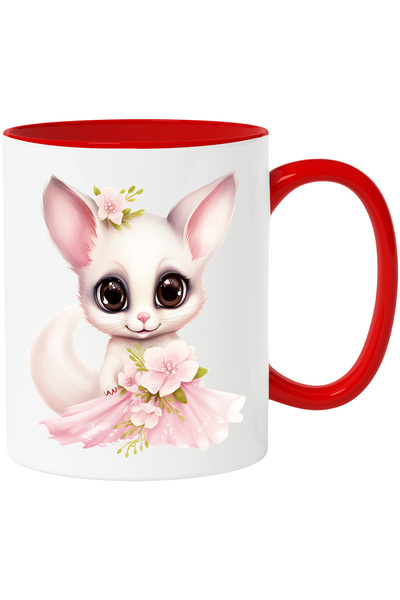 StoryGift Romania Cana cu un animalut vesel | ilustratie | flori | jucaus | o...