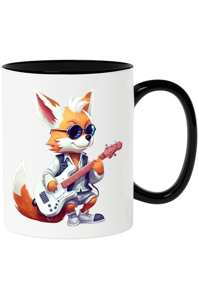 StoryGift Romania Cana cu un vulpoi care canta la chitara | ilustratie | oche...