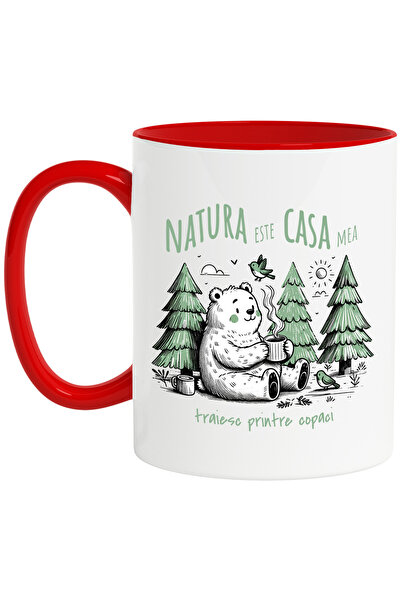 StoryGift Romania Cana natura este casa mea urs in padure ceasca de cafea, 33...