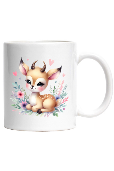 StoryGift Romania Cana cu o caprioara vesela | ilustratie | micuta | natura |...