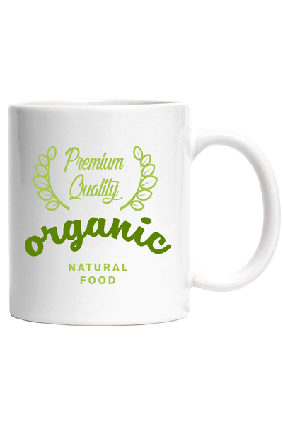 StoryGift Romania Cana Cu Mesaj In Engleza Organic Natural Food, Frunze, Ramu...