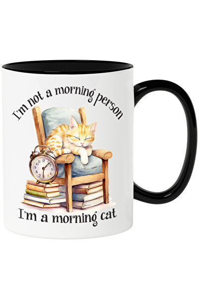 StoryGift Romania Cana cu o pisica | ilustratie | doarme pe un scaun | a obos...