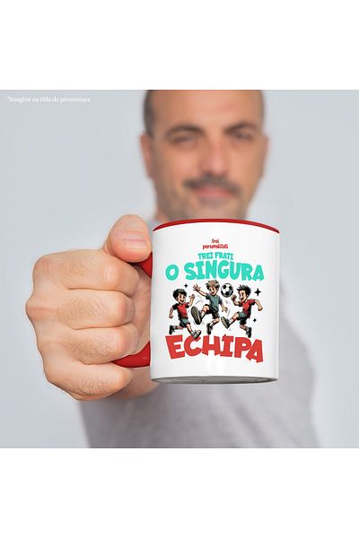 StoryGift Romania Mug three brothers three personalities one team, 330ml, Ceramic with R Handle, With, STG