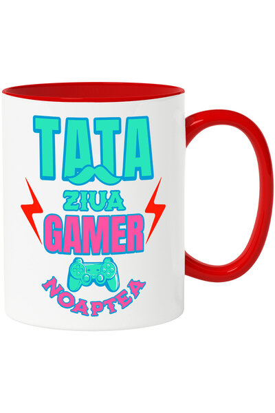 StoryGift Romania Cana cu Maneta De Jocuri Noaptea Gamer tata Ziua Iubitorii ...