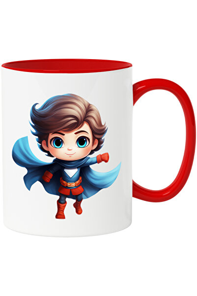 StoryGift Romania Cana cu un supererou vesel | ilustratie | costum | pelerina...