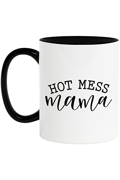 StoryGift Romania Cana pentru o mama apreciata si fierbinte cu mesaj in engleza cu Maner Negru, Cu Maner Negru