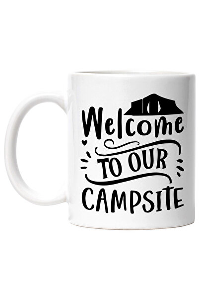 StoryGift Romania Cana cu mesaj de bun-venit in locul taberei noastre - natura munte padure cu Man, Cu Maner Alb